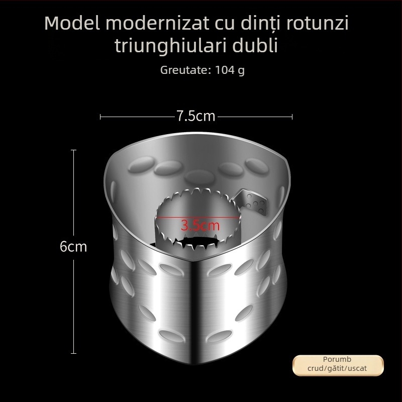 Despărțitor de porumb din oțel inoxidabil 304 – unealtă manuală pentru bucătărie, decojire boabe de porumb