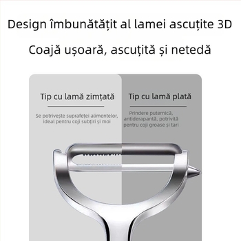 Decojitor pentru fructe și legume din oțel inoxidabil 304 – unealtă multifuncțională de decojire a merelor