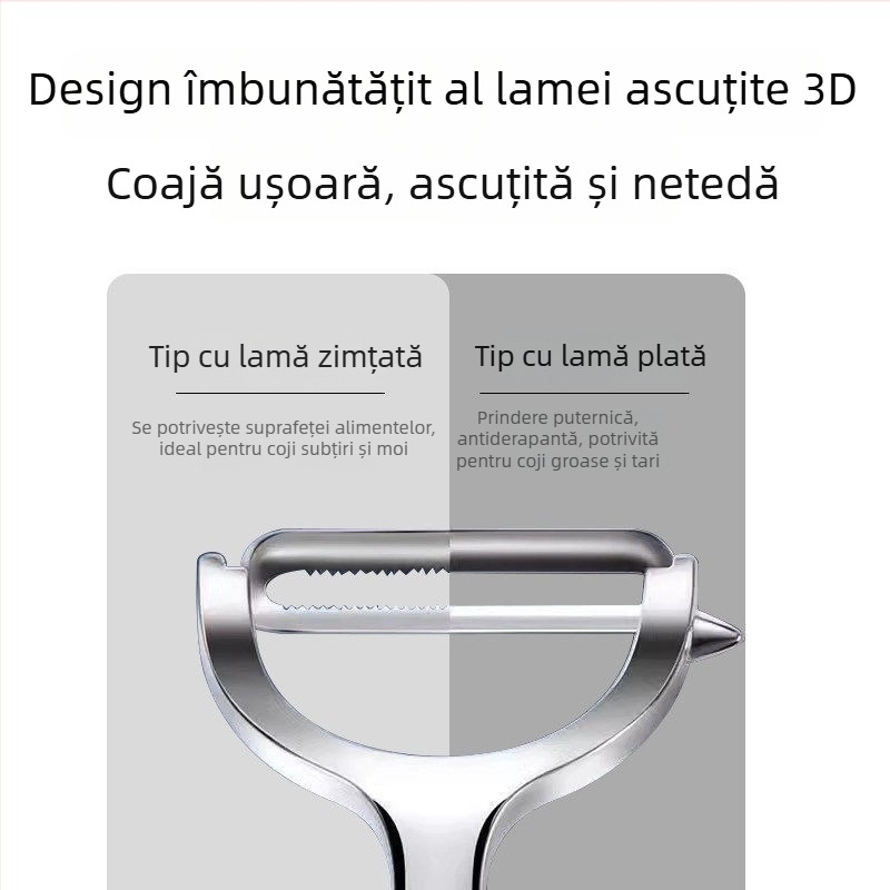 Decojitor pentru fructe și legume din oțel inoxidabil 304 – unealtă multifuncțională de decojire a merelor