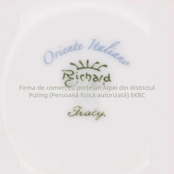 Ginor 1735 Artă Orientală cană de cafea și cană de lapte – veselă de masă cu lux discret, set complet