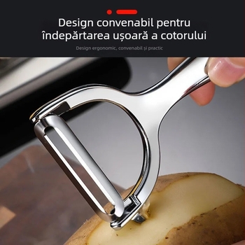 Cuțit de curățare din aliaj de zinc – cuțit multifuncțional pentru curățat cartofi, mere și pepeni