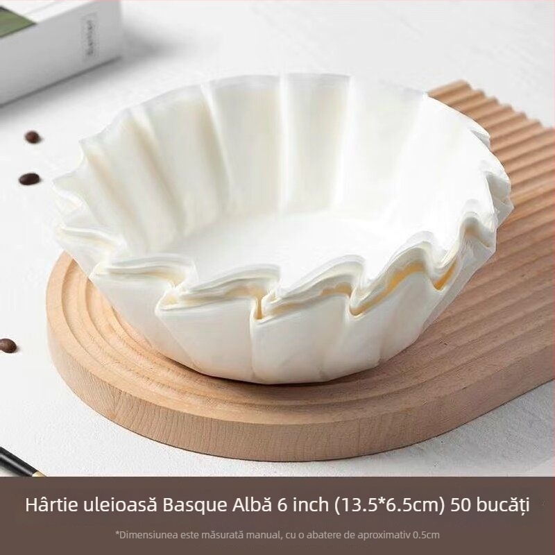 Basque hârtie de copt antiulei, pentru forme fără pliuri, pentru prăjituri și deserturi