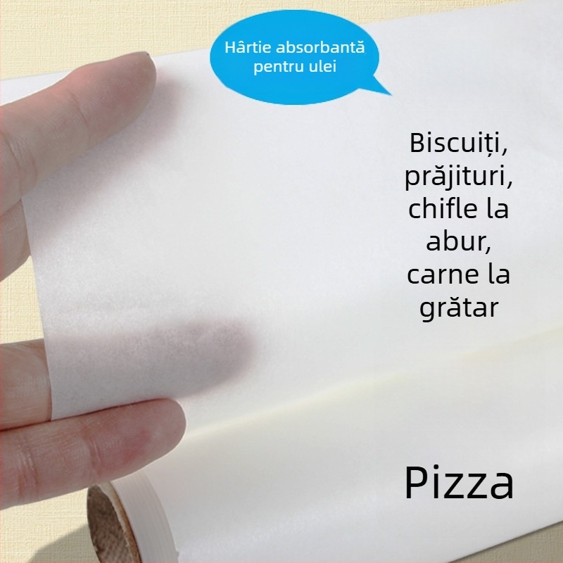 Hârtie absorbantă pentru ulei, pentru coacere, previne arderea la cuptor și grătar