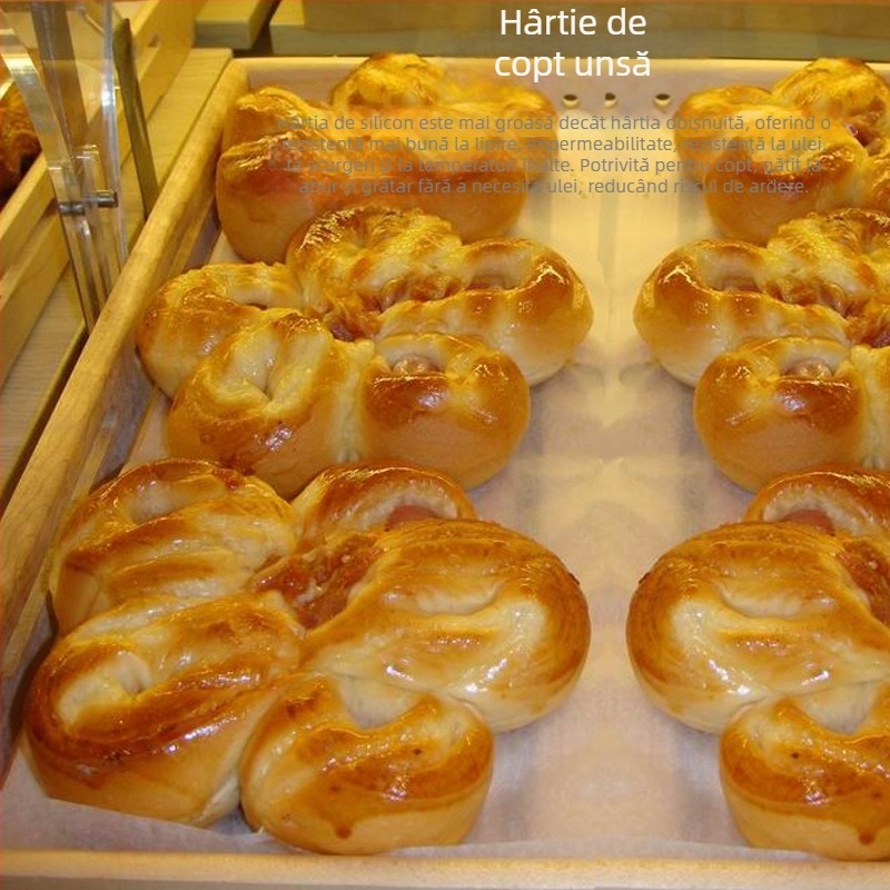 Hârtie absorbantă pentru ulei, pentru coacere, previne arderea la cuptor și grătar