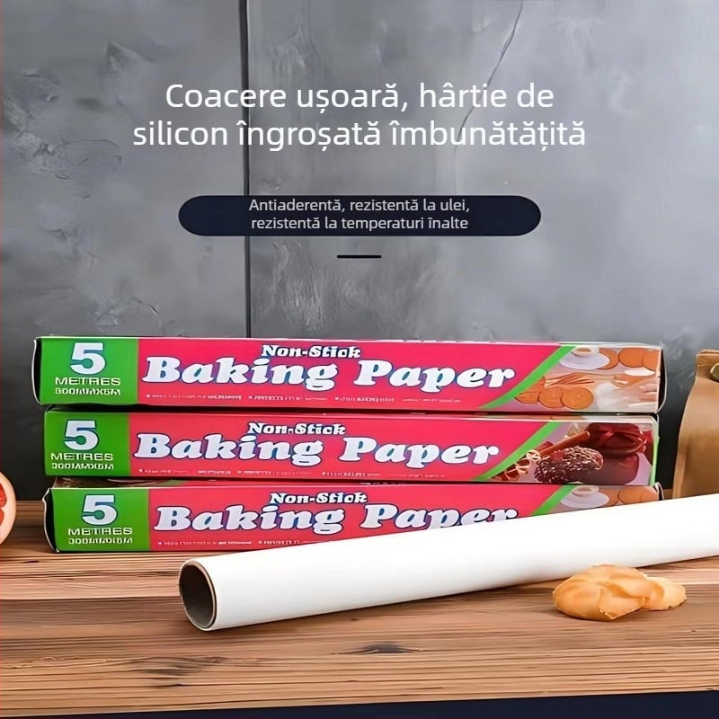 Hârtie de copt cu absorbție dublă a uleiului, acoperire din silicon alimentar, pentru cuptor cu aer, utilizare comercială