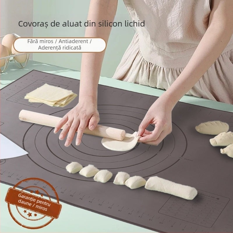 Covoraș mare din silicon pentru întinderea aluatului și coacere, silicon alimentar