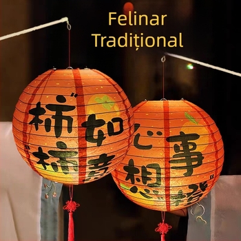 Festivalul Dragon Boat: felinare decorative pentru copii, felinare din hârtie lucrate manual, stil tradițional, lumini DIY