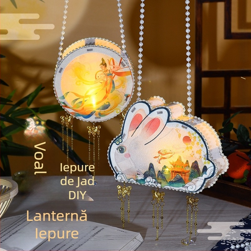 Set DIY Felinar din lemn — Felinar portabil luminat pentru Ziua Mamei, Festivalul Luminilor și Anul Nou
