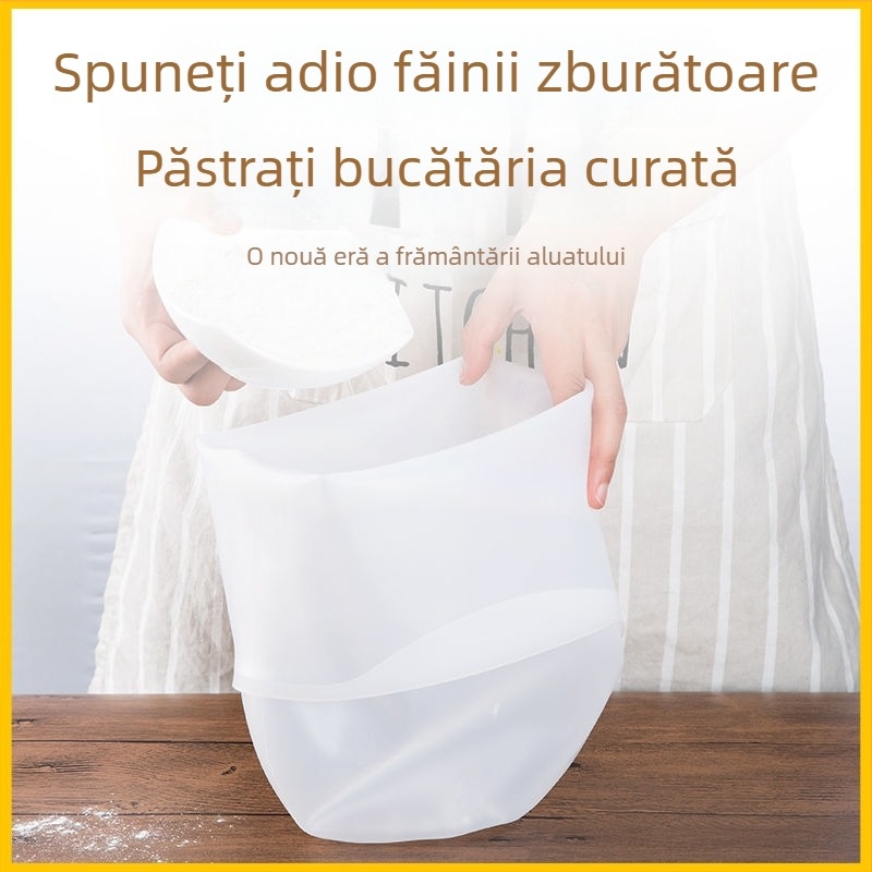 Pungă din silicon pentru frământat aluat cu mâna, antiaderentă, dimensiuni mari și mici, unelte de bucătărie