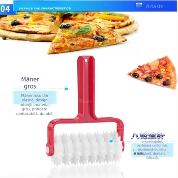 Rulou pentru aluat de pizza cu găuri