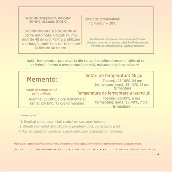 Cutie de fermentare cu temperatură constantă pentru uz casnic, dispozitiv de dospire a aluatului, fermentare iaurt și vin de orez