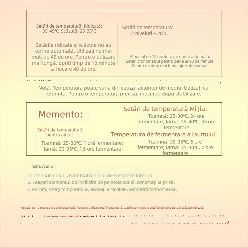 Cutie de fermentare cu temperatură constantă pentru uz casnic, dispozitiv de dospire a aluatului, fermentare iaurt și vin de orez