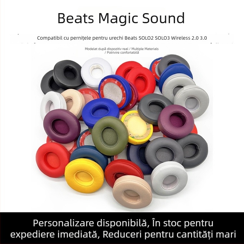Husă din piele pentru Beats Solo2/Solo3 căști wireless