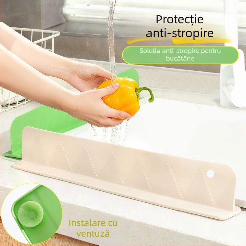 Protecție împotriva stropilor pentru chiuveta de bucătărie, din cauciuc moale, autoadezivă