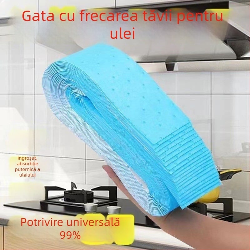 Discuri absorbante din bumbac pentru ulei pentru hotă, filtru lateral îngroșat, hârtie rezistentă la ulei pentru tava de colectare