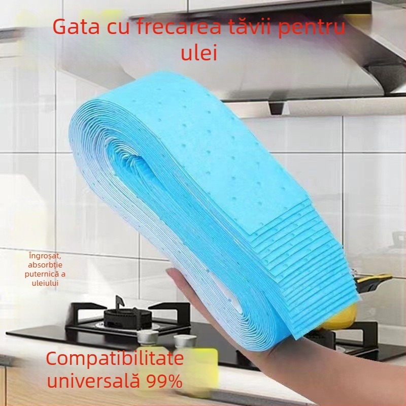 Discuri absorbante din bumbac pentru ulei pentru hotă, filtru lateral îngroșat, hârtie rezistentă la ulei pentru tava de colectare