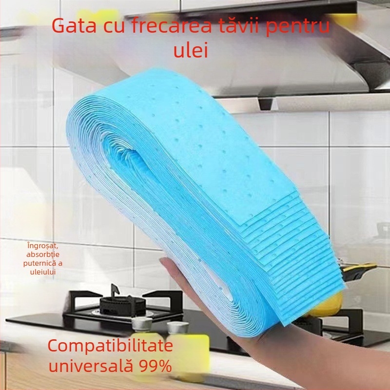 Discuri absorbante din bumbac pentru ulei pentru hotă, filtru lateral îngroșat, hârtie rezistentă la ulei pentru tava de colectare