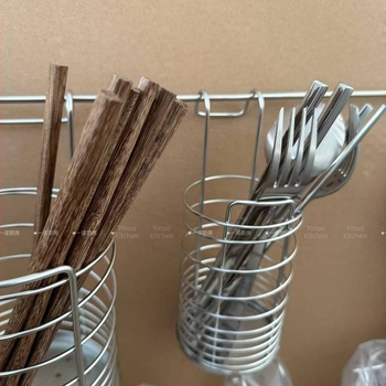 Yino Kitchen Suport pentru bețișoare din oțel inoxidabil 304, montaj pe perete, drenaj și protecție împotriva mucegaiului
