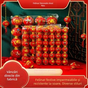 Lanteră ovală din plastic pentru decor de nuntă, temă Anul Calului, rezistentă la apă și UV