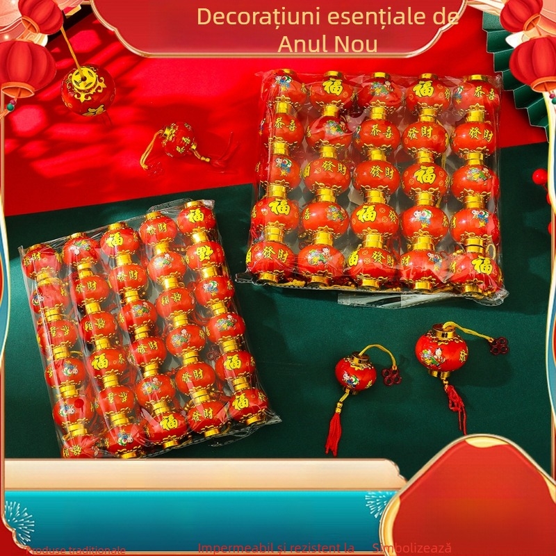 Lanteră ovală din plastic pentru decor de nuntă, temă Anul Calului, rezistentă la apă și UV