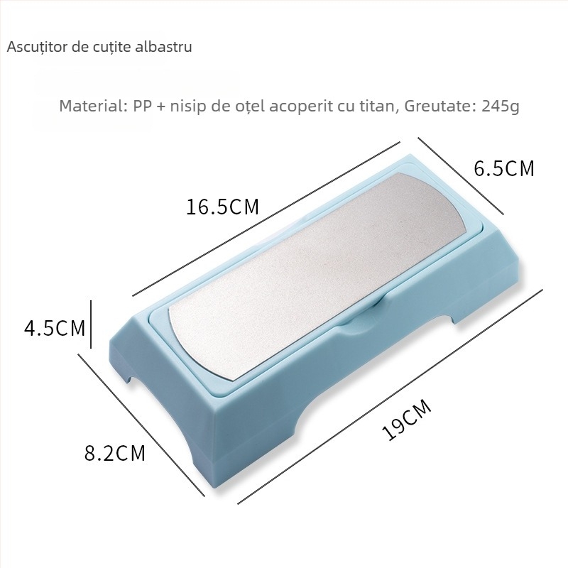 Piatră de ascuțit cu dublă față din carborund pentru cuțite de bucătărie – tip fagure