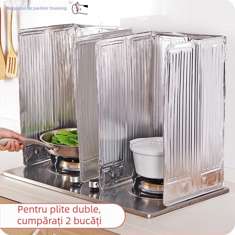 Protecție din folie de aluminiu pentru aragaz, împotriva stropilor de ulei, dimensiuni 50×90 cm sau 39×84 cm