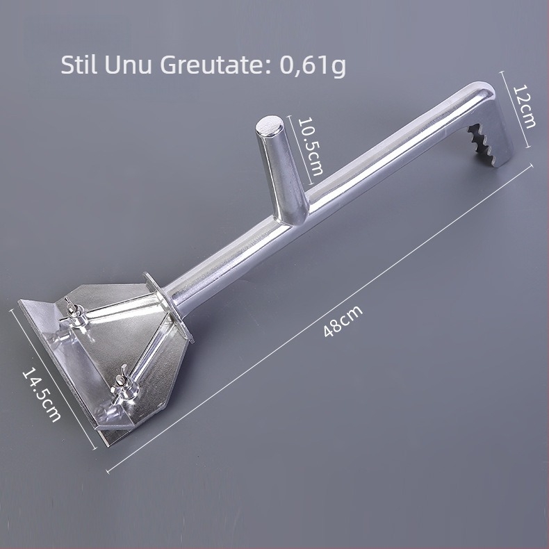 Spatulă comercială pentru grătar, mâner lung din aluminiu, pentru gătit pe placă de fier