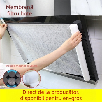 Filtru absorbant de ulei pentru hotă de bucătărie – hârtie de filtrare și fibre absorbante