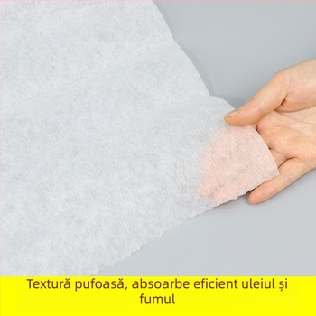 Filtru absorbant de ulei pentru hotă de bucătărie – hârtie de filtrare și fibre absorbante