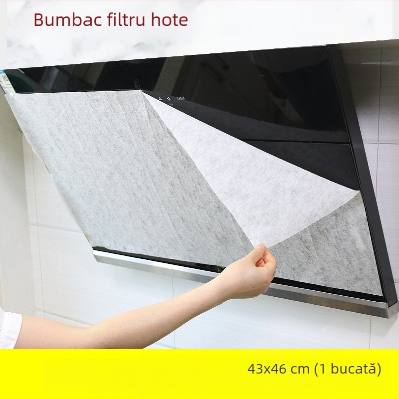 Filtru absorbant de ulei pentru hotă de bucătărie – hârtie de filtrare și fibre absorbante