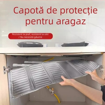 Protecție împotriva prafului sub aragaz cu placă izolatoare din folie de aluminiu