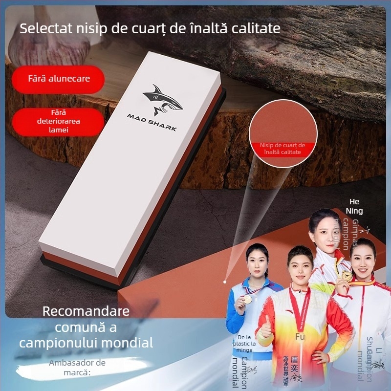 Mad Shark piatră profesională de ascuțit pentru cuțite de bucătărie – instrument de lustruire a muchii, model nou
