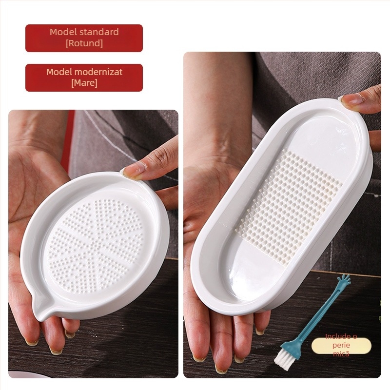 Măcinător ceramic pentru ghimbir și usturoi, pentru bucătărie, zdrobitor de piure de fructe și mâncare pentru copii