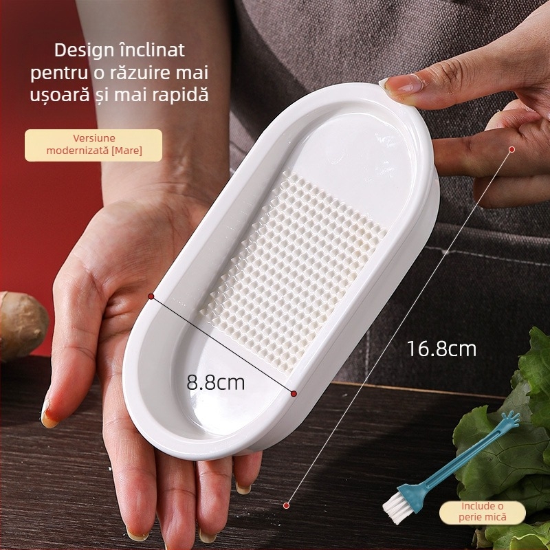 Măcinător ceramic pentru ghimbir și usturoi, pentru bucătărie, zdrobitor de piure de fructe și mâncare pentru copii
