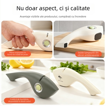 Crazy Shark Ațcuțitor de cuțite pentru bucătărie – ascuțire rapidă, CFMD804 Small Fish Polisher