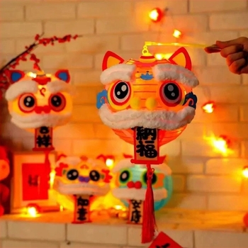 Lanternă pentru Leul Dansator de Revelion – kit DIY pentru copii, lanternă portabilă iluminată