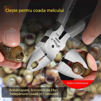 Foarfece pentru melci și clește pentru coada melcului – Set de ustensile de bucătărie, ascuțit și eficient