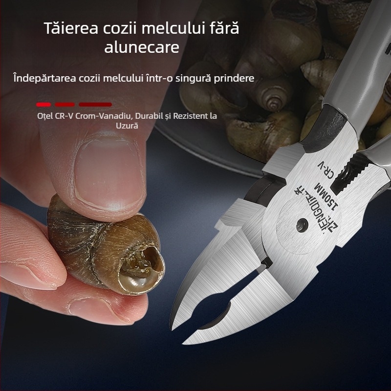 Foarfece pentru melci și clește pentru coada melcului – Set de ustensile de bucătărie, ascuțit și eficient