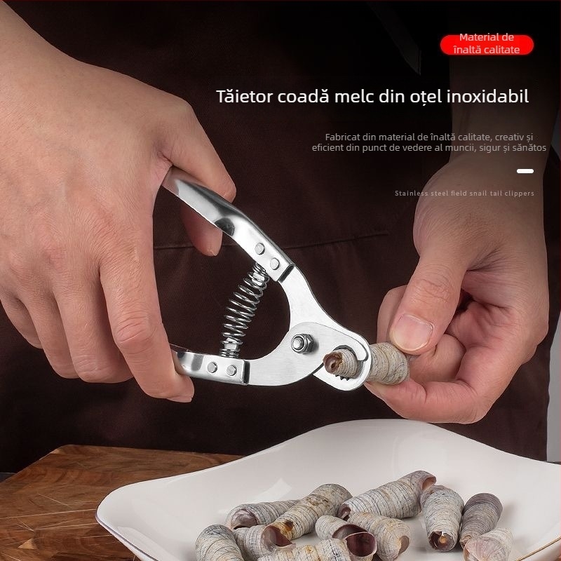 Foarfece pentru melci și clește pentru coada melcului – Set de ustensile de bucătărie, ascuțit și eficient
