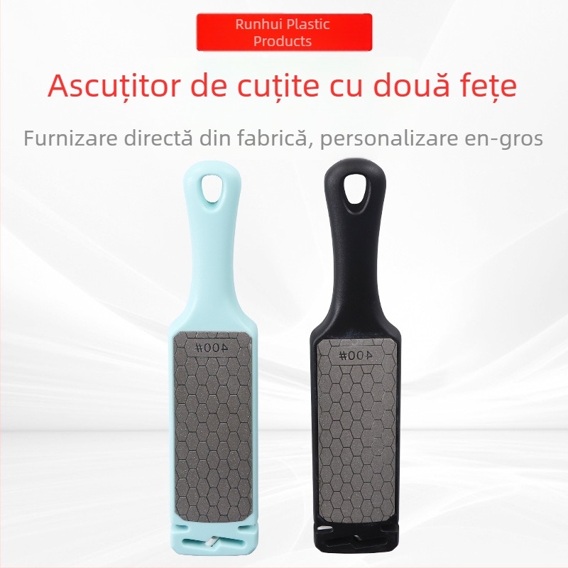 Runhui Piatră de ascuțit cu diamant, dublă față, pentru cuțite de bucătărie