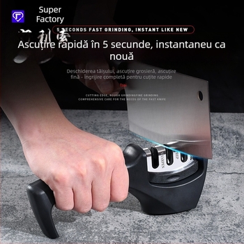 Aparat de ascuțit cuțite pentru uz casnic — piatră de ascuțit compactă, multifuncțională pentru ascuțire rapidă a muchiilor