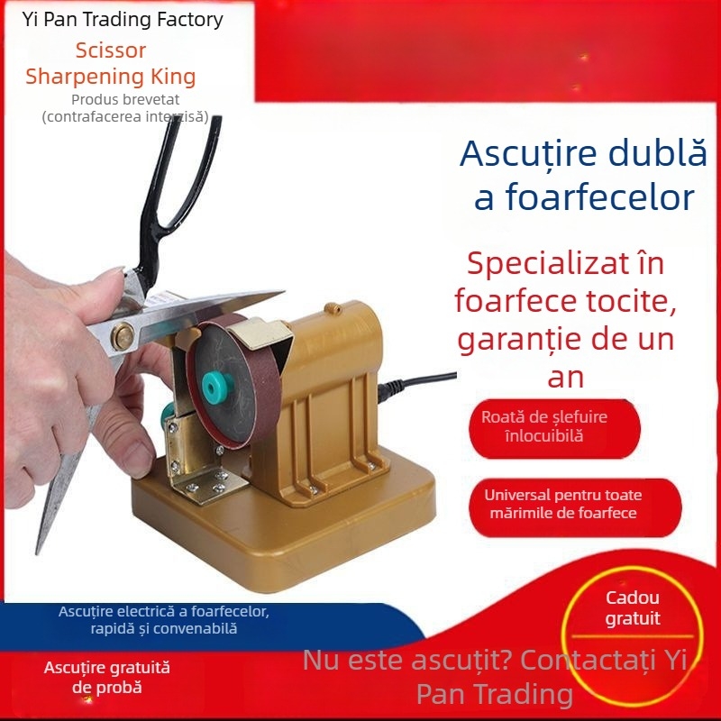 Mașină automată de ascuțit foarfecelor, pentru saloane de coafură, foarfeci de tuns pentru animale de companie și foarfeci de croitor