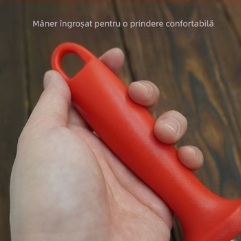 Baston pentru ascuțit cuțite din oțel inoxidabil, mâner cu inel, piatră de ascuțit, instrument de bucătărie portabil