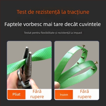 Bandă PET pentru ambalare, fixare manuală, cu aditiv de aderență — bandă de ambalare cu topire la cald