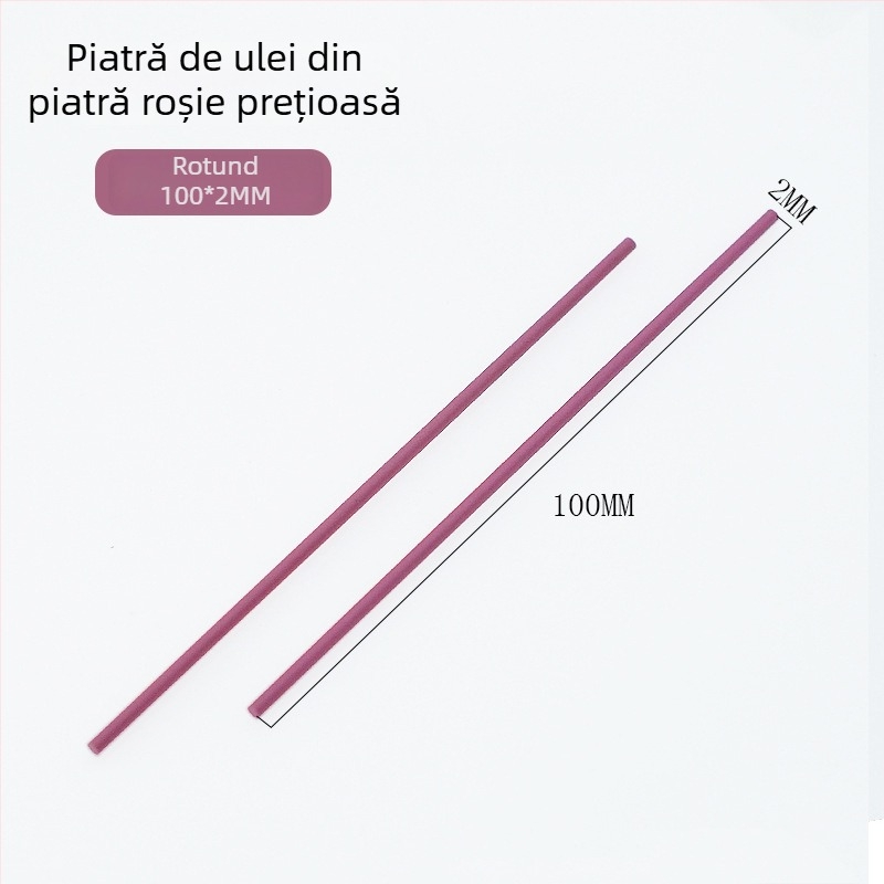 Piatră rubinie de ulei, formă cilindrică, 3000 mesh, pentru lustruire fină și șlefuire