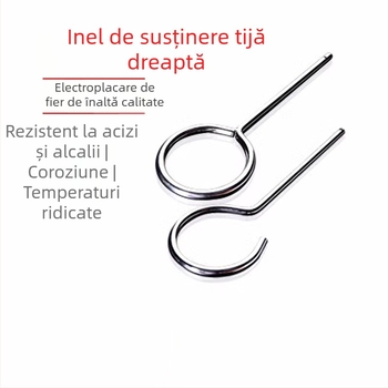 Suport de laborator din fier cu trei inele pentru sticle și flacon de separare, dimensiune mică, cu inel superior