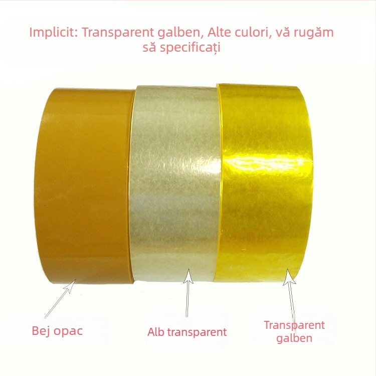 Baolifeng Bandă de ambalare transparentă, lățime 55 mm, pentru sigilare