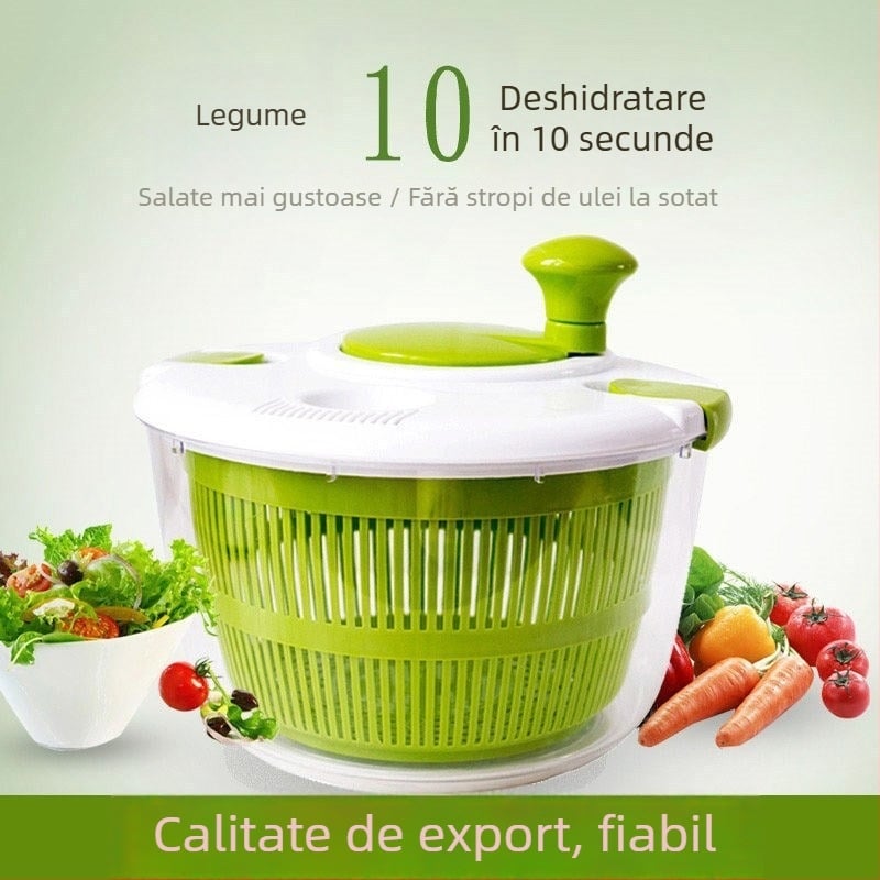 Dispozitiv de bucătărie multifuncțional pentru legume și fructe, capacitate 5 L, dehidrator, spălare și uscare, filtru de apă.