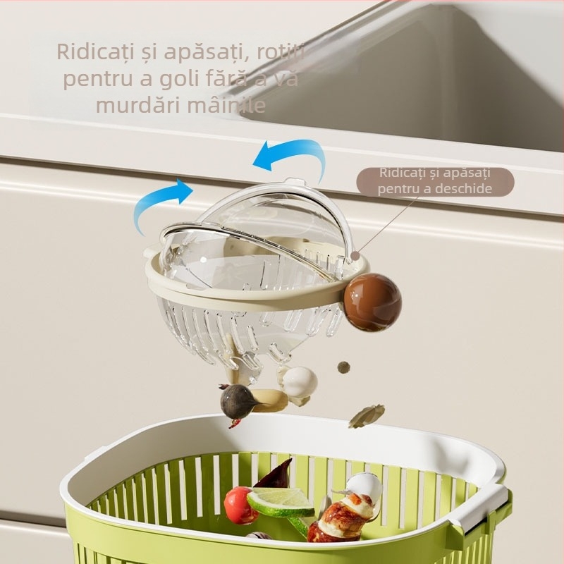Coș suspendat pentru chiuvetă, filtru pentru separarea resturilor alimentare, spălarea și scurgerea fructelor