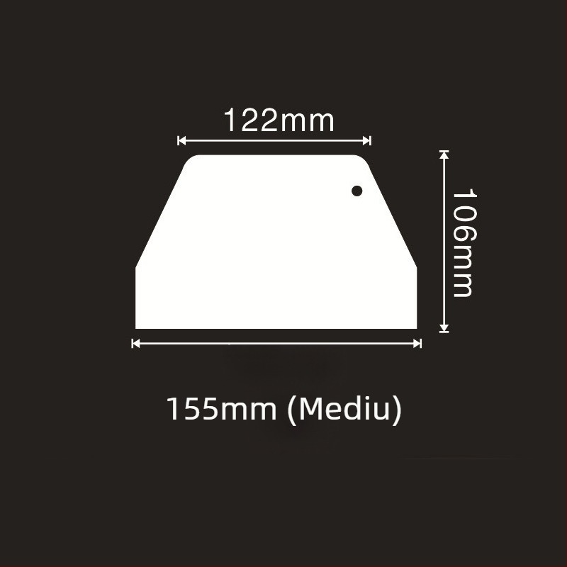 Spatulă din plastic pentru coacere, mare, în formă trapezoidală, pentru creme de tort, ciocolată și foi de orez